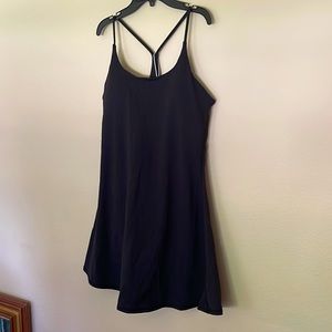 Halara midnight adventure black activewear dress, size large